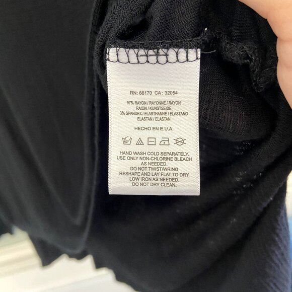 Anthropologie Pilcro & the Letterpress black waffle knit top size small - Picture 5 of 8